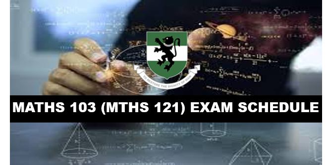 MTH 103 (MTH 121) Batching for 2025-2026 Academic Session